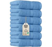 Utopia Towels Lot de 6 essuie-Mains de qualité supérieure, 40,6 x 71,1 cm, 100% Coton filé à l'anneau, Ultra Douces et très absorbantes, pour Salle de Bain, Salle de Sport, Douche, hôtel et Spa (Bleu