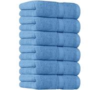 Utopia Towels-Lot de 6 Essuie Mains de Qualité Supérieure, (41 x 71 CM) 100% Coton filé, Ultra Doux et très Absorbant pour la Salle de Bain, Le Gymnase, la Douche, l'hôtel et Le Spa (Bleu Électrique)