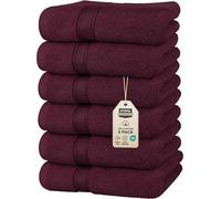 Utopia Towels - Lot de 6 Essuie Mains de Qualité Supérieure, (41 x 71 CM) 100% Coton filé, Ultra Doux et très Absorbant pour la Salle de Bain, Le Gymnase, la Douche, l'hôtel et Le Spa (Bourgogne)
