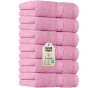 Utopia Towels, Lot de 6 Serviettes de Toilette de qualité supérieure 100% Coton filé à l'anneau, Ultra Douces et très absorbantes, 600 g/m², pour Salle de Bain, Gym, Douche, hôtel et Spa Rose 40,6 x