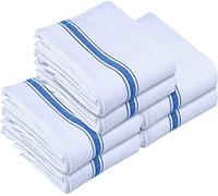 Utopia Towels - Lot de 6 torchons de Cuisine de 38,1 x 63,5 cm, 100% Coton filé à l'anneau, Super absorbants, Doux et réutilisables, Bleu