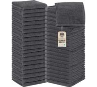 Utopia Towels Lot de 60 serviettes essuie-mains, 30 x 30 cm, 100 % coton (gris)