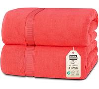 Utopia Towels - Luxueux Drap de Bain géant 2 pièces, 100% Coton filé à Anneaux, très Absorbant et à séchage Rapide, Serviette de Bain/Serviette de Sauna, Super Douce (90 x 180 cm, Corail)