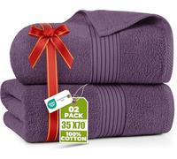 Utopia Towels - Paquet de 2, Draps de Bain Luxueux Jumbo - Serviettes de Bain Extra Large 100% Coton, très absorbante et à séchage Rapide - (90 x 180 CM, Prune)