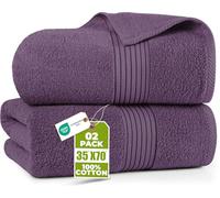 Utopia Towels - Paquet de 2, Draps de Bain Luxueux Jumbo - Serviettes de Bain Extra Large 100% Coton, très absorbante et à séchage Rapide - (90 x 180 CM, Prune)