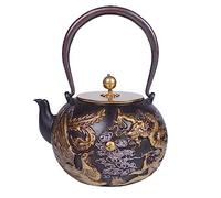UTOQIA Théière Japonaise Théière en Fonte Chinoise 1.2L/1200ML Théière Japonaise en Fonte Théière Bouilloire Peinte À La Main comme Décoration De Maison Ou De Cuisine Theiere Fonte Theiere Japonaise