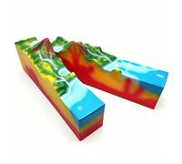 UTOVQZOJP Modèle tectonique des plaques 3D avec Simulation d'éruption volcanique, étude de géomorphologie volcanique en 2 Parties, kit d'affichage en Classe Scientifique for l'apprentissage du