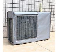 UTOYA Couvercle De Climatiseur for Unités Extérieures - À Toute Épreuve 600D Tissu Oxford Imperméable Housses De Protection for Unité Centrale Extérieure，Couvertures AC D'hiver (Color : Silver gray,