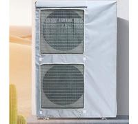 UTOYA Couvercle du Climatiseur for L'extérieur, Couvercle Étanche, 600D Tissu d'Oxford Housse De Protection for 4-5-6-10P Mini Pompe À Chaleur Divisée Condenseur Compresseur (Color : Gray, Size : L1