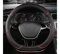 UTOYA Couvre Volant Housse De Volant De Voiture en Cuir PU, 38cm, pour Polo, pour Teramont, pour Atlas, pour T-roc, pour T-Cross Protege Volant (Couleur : ED38CM)