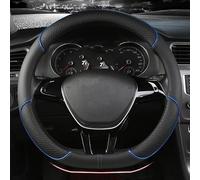 UTOYA Couvre Volant Housse De Volant De Voiture en Cuir PU, 38cm, pour Polo, pour Teramont, pour Atlas, pour T-roc, pour T-Cross Protege Volant (Couleur : AD38CM)