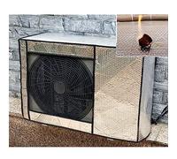 UTOYA Feuille D'aluminium Couverture Extérieure De Mini Climatiseur Fendu De Fenêtre, Peut Être Utilisé Dans Fonctionnement Du Climatiseur, Uv/pluie/neige for Les 4 Saisons Avec Sangle (Color : Silve