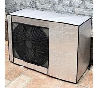 UTOYA Feuille D'aluminium Imperméable Couverture De Climatiseur for Les Unités AC Extérieures, Uv/pluie/neige for Les 4 Saisons Avec Sangle Et Engrener (Color : Silver, Size : 88 * 60 * 36cm)