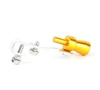 UTOYA Pipe échappement Car Styling Tunning S M L XL Universel Simulateur D'échappement Turbo Sifflet Tuyau Son Silencieux Souffler Embouts D'éChappement (Couleur : Yellow-S)