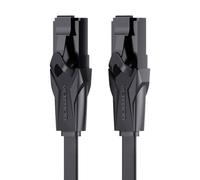 Utp Cat6 Vention Ibabl Rj45 Ethernet flat cable 1000Mbps 10M Black