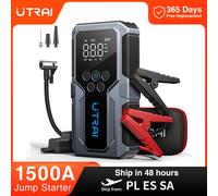 UTRAI 1500A démarreur de saut de voiture batterie externe Portable 150PSI pompe à Air batterie de voiture Boosters d'urgence dispositif de démarrage démarreur de voiture 2024 JS-9 1500A