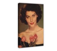UTRDCF AVA GARDNER Poster sur toile de cinéma des années 1950 - Décoration murale pour salon, chambre à coucher - 20 x 30 cm