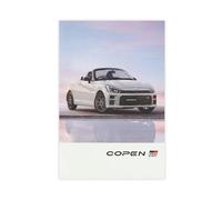 UTRDCF JDM Japon Toyota Copen GR Sport Catalogue Catalogue Ensemble de brochures sur toile Décoration murale pour salon, chambre à coucher 50 x 75 cm