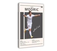UTRDCF Poster Luka Modric sur toile - Décoration murale pour salon, chambre à coucher - 40 x 60 cm