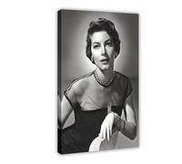 UTRDCF Poster sur toile Ava Gardner - Décoration pour chambre à coucher, bureau, chambre - Cadeau - 30 x 45 cm