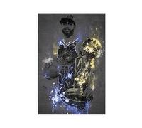 UTRDCF Stephen Curry Neon Splash Poster MVP Golden State Warriors sur toile pour décoration murale de salon, chambre à coucher (50 x 75 cm)