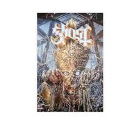 UTRDCF Tobias Forge Handsignierte Ghost Impera Toile Vinyle Poster Décoration Chambre Bureau Chambre Cadeau 60 x 90 cm