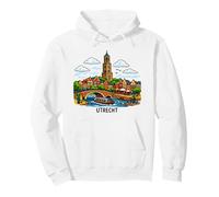 Utrecht Pays-Bas Canal City Landmark Sweat à Capuche