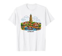 Utrecht Pays-Bas Canal City Landmark T-Shirt