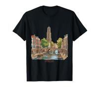 Utrecht Pays-Bas Hollande Voyage Souvenir Ville Cadeau T-Shirt