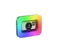 UTTASU Anneau lumineux magnétique portable 3600 mAh rechargeable avec luminosité réglable pour les appels vidéo en direct, noir