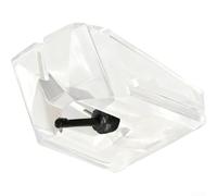 UTTASU AT-VMN95E Stylet de rechange pour Audio-Technica VM95E VM95EN VM95ML VM95SH ATXP7 Pointe elliptique Suivi sonore amélioré Couleur transparente (sans brosse)