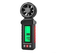 UTTASU BL-76 Anémomètre numérique pour mesure du flux d'air | Compteur de vitesse du vent multifonction ; capteur à 8 ailes ; commutation de 6 unités