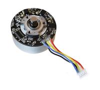 UTTASU BL5520 Moteur CC sans balais à rotor extérieur, 24 V 40 W, contrôle de la vitesse PWM à couple élevé pour automatisation industrielle, robotique et projets de bricolage