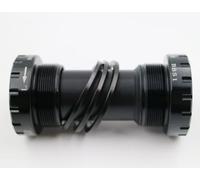 UTTASU BSA Pédalier en aluminium pour vélo 24 mm Cadre 68-73 mm pour Shimano XTR XT SLX Hollowtech II Série FC-M Noir