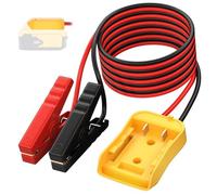 UTTASU Câble de démarrage 12 AWG 1,5 m pour batteries DeWalt 20 V MAX, pinces robustes avec poignée solide, résistant au gel pour aide aux pannes de voiture, SUV et moto