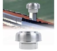 UTTASU Capuchon de cheminée en aluminium de 13 cm, grille d'aération de toit ronde, protection contre la pluie résistante aux intempéries pour tuyau de cheminée de maison, housse de ventilation