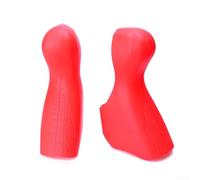 UTTASU Capuchon de levier de vitesses pour Shimano Ultegra/105 ST-6700 10 vitesses, gel de silicone, noir/rouge/bleu/vert/rose/jaune (1 paire)