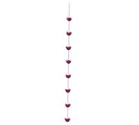 UTTASU Chaîne de pluie Villa Rose fabriquée à partir de fer résistant à la rouille pour une gestion fiable de l'eau de pluie tout au long de l'année