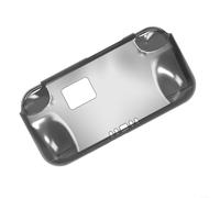 UTTASU Coque en TPU pour Anbernic RG476H - Housse de protection antichoc et anti-rayures - Coque souple transparente noire pour console de jeu portable (noir translucide)