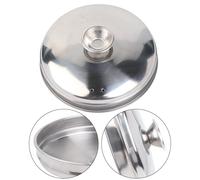 UTTASU Couvercle en acier inoxydable pour boulettes, pâtisseries et petits pains cuits à la vapeur, 18 cm, type peu profond, pour certains cuiseurs vapeur