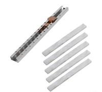 UTTASU Crayon en stéatite blanche avec support, outil de marquage technique, stylo talc pour fabrication de métal, prise en main facile