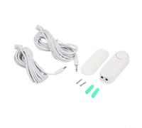 UTTASU Détecteur de fuite d'eau WiFi 5 m avec alarme 90 dB et deux capteurs d'inondation, sonde étanche IP67, pour application Tuya pour SmartLife pour surveillance à distance à domicile, blanc