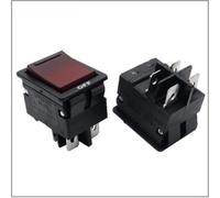 UTTASU Disjoncteur 2 en 1 avec indicateur LED | Interrupteur à bascule bipolaire 4 broches ; protection contre les surcharges 5 A-20 A ; systèmes électriques
