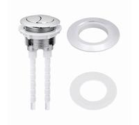 UTTASU Double bouton de chasse d'eau pour réservoir de toilettes de 38 mm, 48 mm, 58 mm avec patch de conversion, économie d'eau