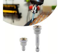 UTTASU Embout de tournevis en chrome vanadium pour cloison sèche avec bague et aimant, PH2, 25 mm/50 mm, tige hexagonale 6,35 mm, pour installation de plaques de plâtre et de cloison sèche