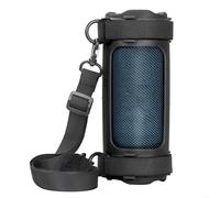 UTTASU Étui en silicone étanche pour JBL Flip 7 portable étanche avec sangle de fixation pour vélo et bandoulière, accessoires de haut-parleurs d'extérieur (noir)