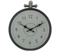 UTTASU Horloge murale d'extérieur étanche de 30,5 cm ronde de style européen vintage mouvement à quartz silencieux pour jardin, terrasse, décoration d'intérieur, design rétro doré noir
