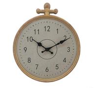 UTTASU Horloge murale d'extérieur étanche de 30,5 cm ronde de style européen vintage mouvement à quartz silencieux pour jardin, terrasse, décoration d'intérieur, design rétro doré noir (doré)