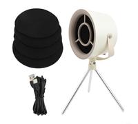 UTTASU Hotte aspirante portable, mini hotte aspirante de bureau avec filtre 1/2/3/4 filtres, 3 vitesses, filtre amovible et tasse de collecte d'huile pour appartement (#6)