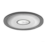 UTTASU J300 Coussin ovale avec support arrière avec fenêtre LED pour transmission de la lumière Compatible avec les modèles de 2007 à 2014 et construction plus récente